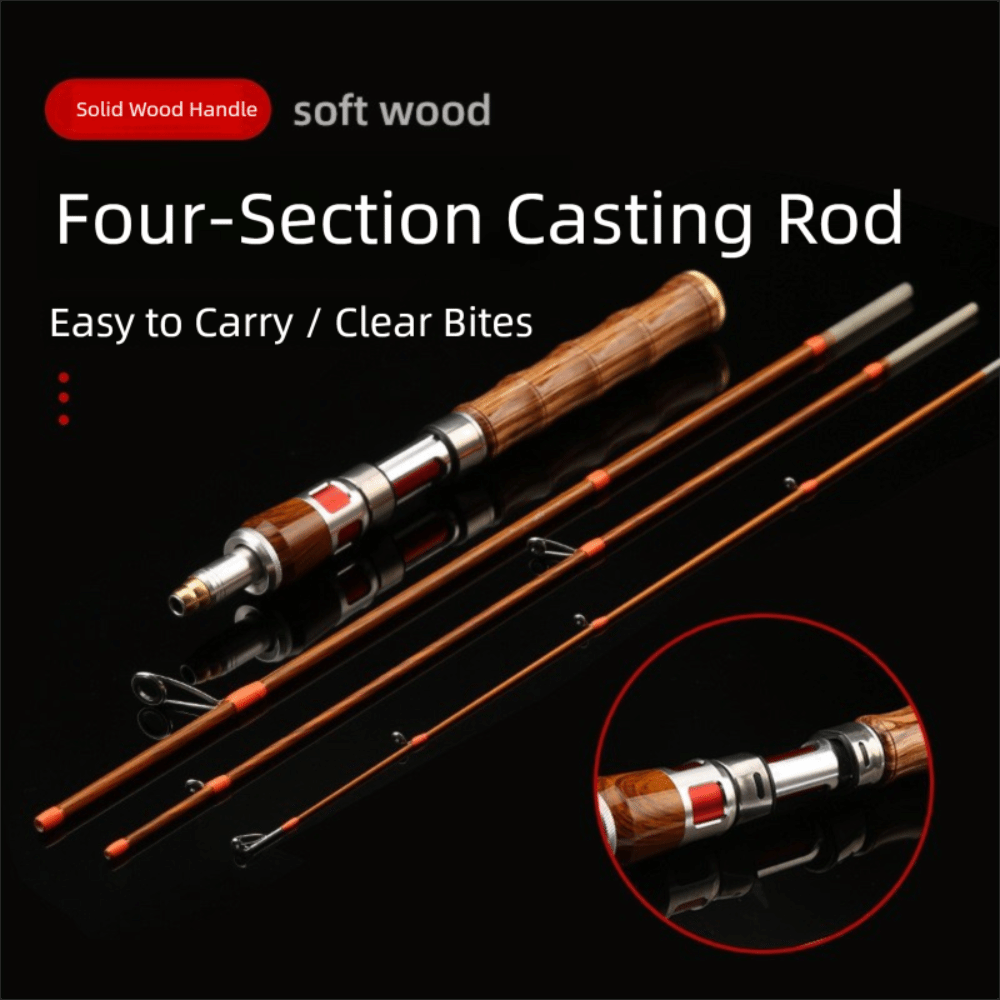 Fishing Rod Carbon Fiber - 4단 스피닝 낚싯대 스피닝 UL 파워