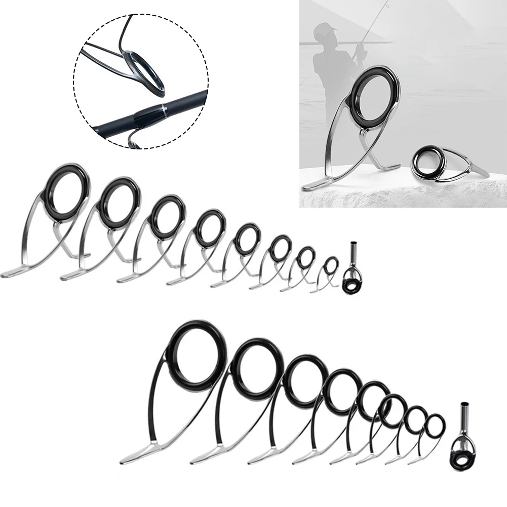 Fishing Rod Building Kit - 9pcs 낚싯대 탑 링 팁 아이